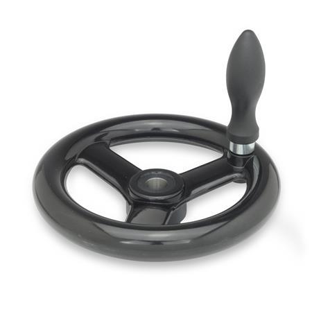 Otto Ganter Spoked Handwheel Plastic, GN 555
